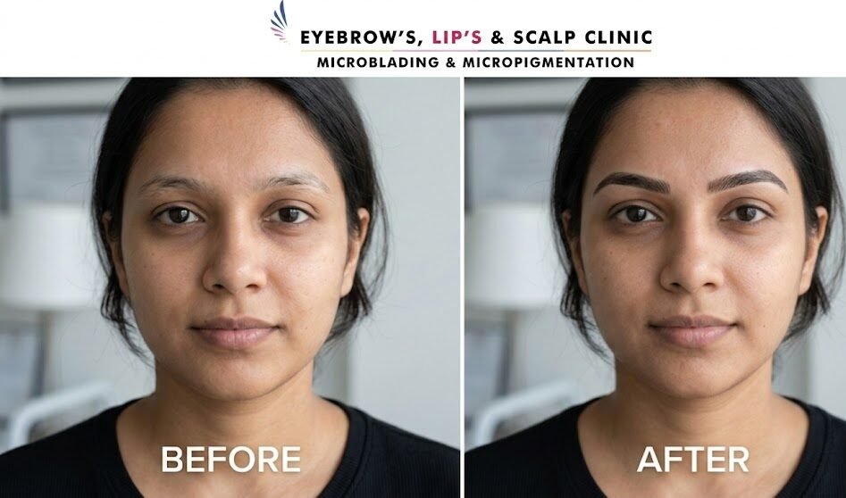 dermatologist approved microblading in Pune before and after results by Dr Shalthiel Sathe Wakad