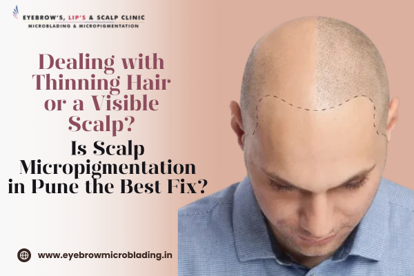 scalp micropigmentation in Pune before and after results by Dr Shalthiel Sathe Wakad