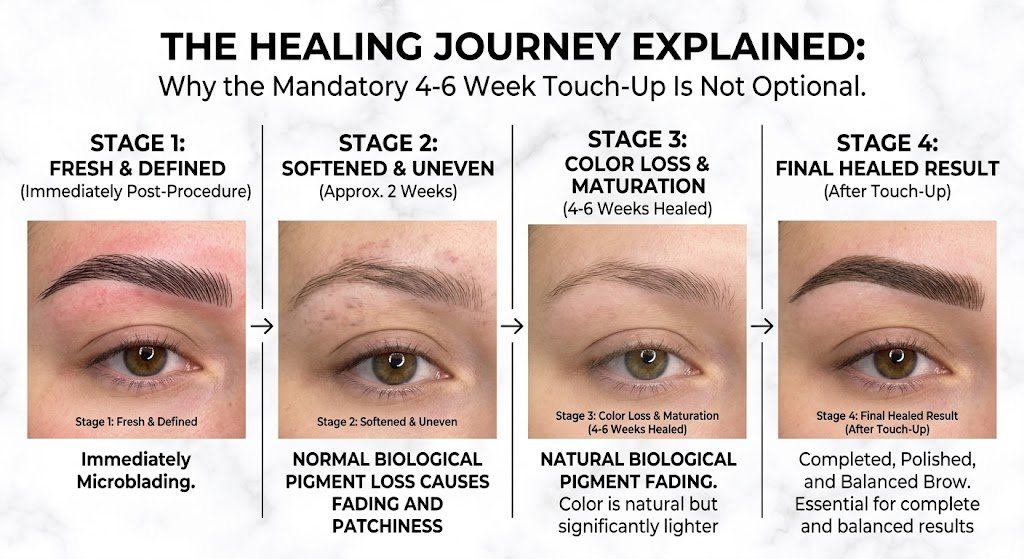 Why Is a Microblading Touch Up Cost Mandatory After the First 4-6 Weeks