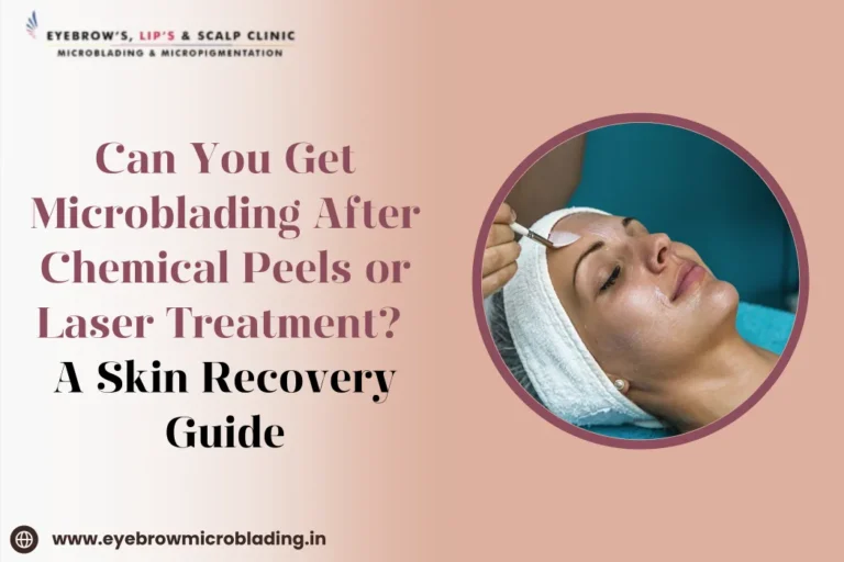 eyebrow microblading after chemical peel