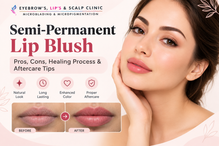 semi-permanent lip blush.